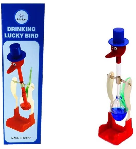 C&H Solutions Famous Retro Perpetual Motion Magic Drinking Bird (Blue)