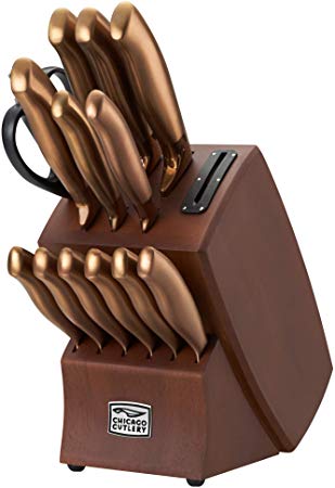 Chicago Cutlery Insignia Steel Matte Bronze 14-piece Block Set