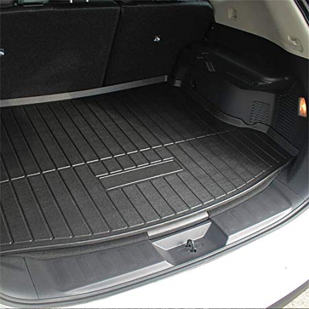 Vesul Rear Trunk Cargo Cover Boot Liner Tray Carpet Floor Mat Compatible with Nissan Rogue 2014 2015 2016 2017 2018 2019