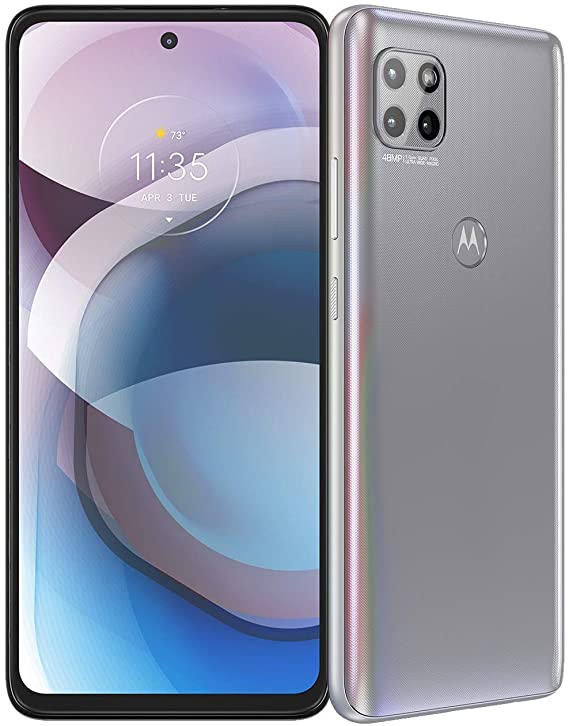 Motorola One 5G Ace | 2021 | 2-Day Battery | Unlocked | Made for US by Motorola | 6/128GB | 48MP Camera | Hazy Silver