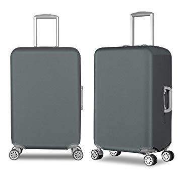 Travel Luggage Cover Durable Anti-Scratch Suitcase Protector Cover Fits 20-30 Inch Luggage(Waterproof Oxford Fabirc), Fits 30 Inch Luggage, Grey