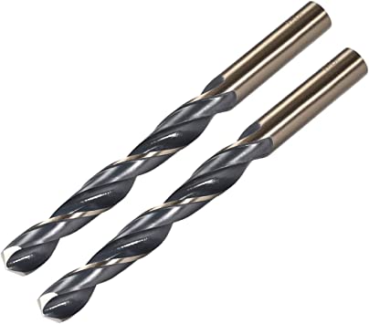 uxcell Reduced Shank Twist Drill Bits 12.5mm High Speed Steel 4341 with 12.5mm Shank 2 Pcs