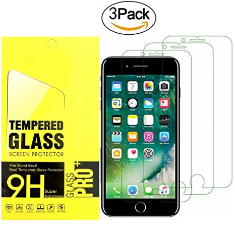 iPhone 8, 7, 6S, 6 Screen Protector Glass,OLINKIT Tempered Glass Screen Protector for Apple iPhone 8, 7, iPhone 6S, iPhone 6 [4.7" inch] 2017 2016, 2015 (3-Pack)