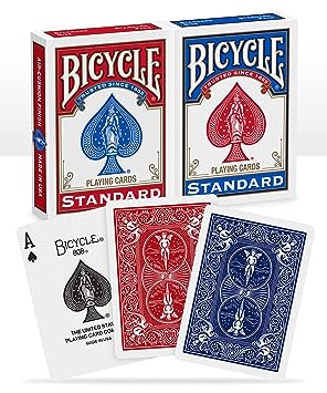Bicycle Standard Rider Back Playing Cards - Pack of 2 for All Ages
