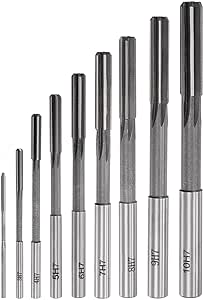 uxcell Chucking Reamer Set Lathe Machine Reamer Straight Flute Milling Cutter High Speed Steel H7 Tolerance (2mm 3mm 4mm 5mm 6mm 7mm 8mm 9mm 10mm) 9pcs