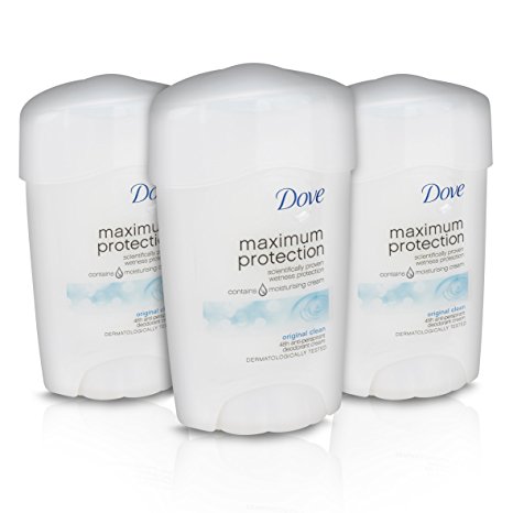 Dove Maximum Protection Original Clean Anti-Perspirant Cream 45 ml - Pack of 3