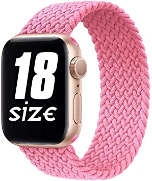 GBPOOT Sport Watch Bands Compatible With Braided Solo Loop Apple Watch Band 38mm 40mm 42mm 44mm,Soft Stretchy Braided Wristband for Iwatch Series 1/2/3/4/5/6/SE