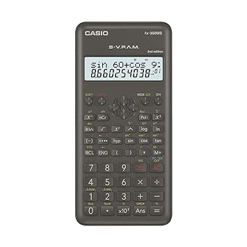 Casio FX-350MS 2nd Gen Non-Programmable Scientific Calculator, 240 Functions and 2-line Display