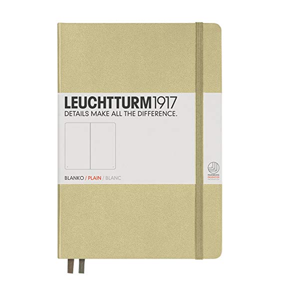 Leuchtturm1917 Notebook Medium (A5), Hardcover, 249 Pages Blank Sand