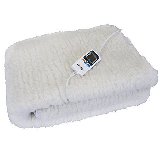 EARTHLITE Massage Table Warmer Deluxe -  Digital Timer, 1” Fleece Heating Pad, Auto Overheat Protection