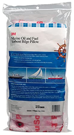 3M Marine Oil and Fuel Absorbent Bilge Pillow, 7" x 15"