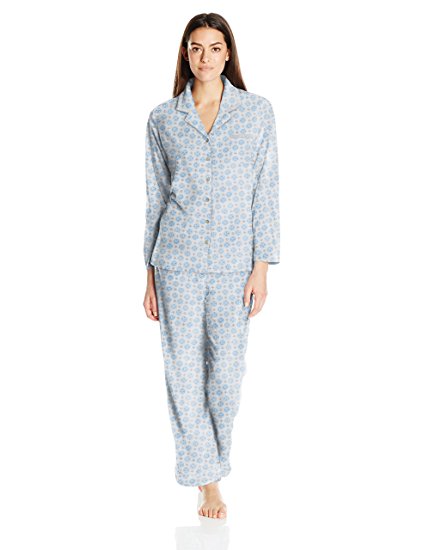 Aria Women's Folded Long Sleeve Micro Fleece Pajama Gift Packaged