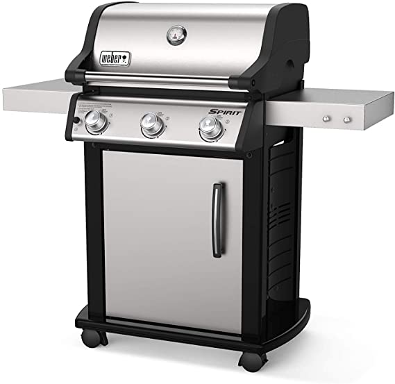 Weber 46502001 Spirit S-315 LP Gas Grill, Stainless Steel