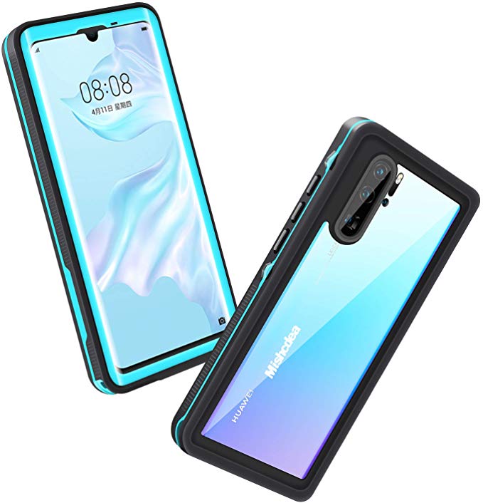 Mishcdea Waterproof case for Huawei P30 Pro, Built-in Screen Protector Shockproof Snowproof Dirtproof Full Body Protective Case Only for Huawei P30 Pro (Blue)