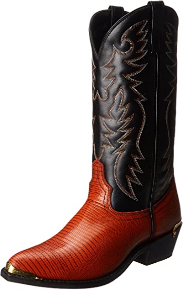 Laredo Men's Atlanta Croc Pointed Toe Cowboy Boots