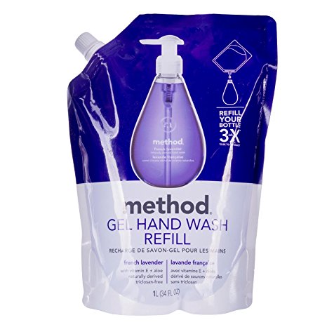 Method Gel Hand Wash Refill Pouch, French Lavender, 34 oz
