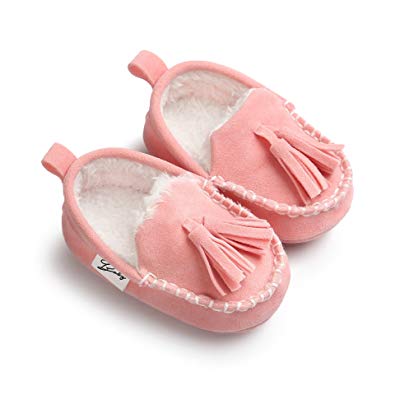 Meckior Newborn Infant Baby Girls Boys Tassels Soft Sole Penny Loafers Shoes Prewalker Moccasin
