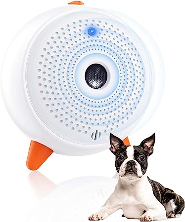 Dog Barking Control Devices, Anti Barking Device for Dogs, Bark Control Device Safe to Dogs and Human for Indoor Outdoor Use White#608