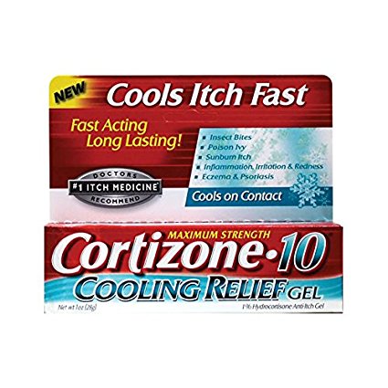 Cortizone 10 Hydrocortisone Anti-Itch Cooling Relief Gel-1, oz.