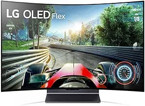 LG 42-Inch 4K OLED Flex Smart TV with Bendable Screen - AI-Powered TV, Alexa Built-in, Gaming, Streaming, Movies (42LX3QPUA, 2023)