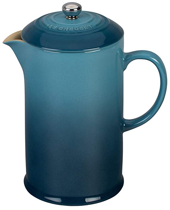 Le Creuset Stoneware 27oz. French Press, Marine