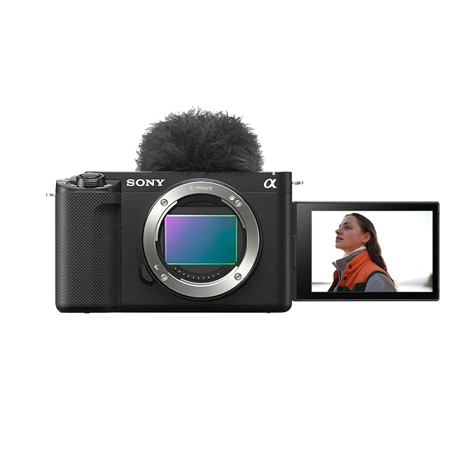 Sony Alpha ZV-E1 Full-Frame Interchangeable-Lens Mirrorless vlog Camera (Body Only)| Made for Creators | 12.1 MP | Artificial Intelligence Based Autofocus | 4K 120p Recording – Black