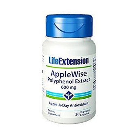 Life Extension Applewise Polyphenol Extract 600 Mg Vegetarian Caps, 30 Count