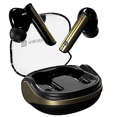 Portronics Harmonics Twins S7 True Wireless in Ear Earbuds with 35Hrs Playtime, Auto ENC, Quad Mic,13mm Driver, Touch Control, BT 5.3v, Voice Assistant, Type C Charging Port (Black)