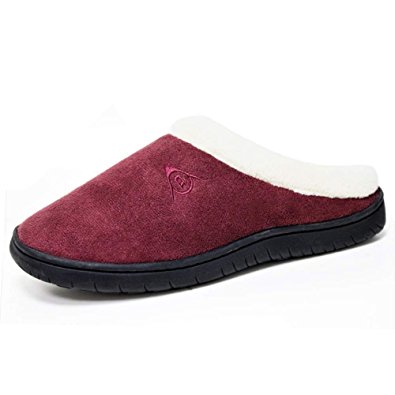 Ladies Famous Dunlop Sarah Faux Suede Mule Slippers