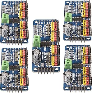 5pcs PCA9685 16 Channel PWM Servo Motor Driver PCA9685 IIC Module 12-Bit, for Robot or for Raspberry pi Shield Module servo Shield