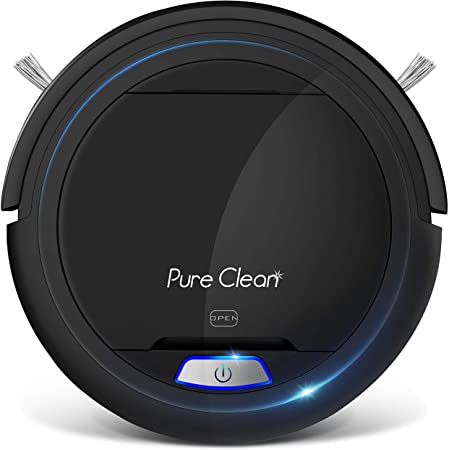 Pure Clean PURE CLEAN Vacuum Cleaner-Robotic Auto Home Clean Carpet Hardwood Floor-Bot Self Detects Stairs-Air Filter Pet Hair Allergies Friendly-PUCRC26B.9