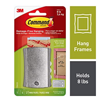 Command 17048 Wire Backed Metal - Sticky Nail and Stabiliser Strips - Silver