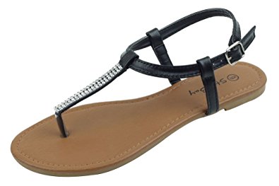 Shoes 18 Womens Roman Gladiator Sandals Flats Thongs 2 Buckle Shoes 4 colors