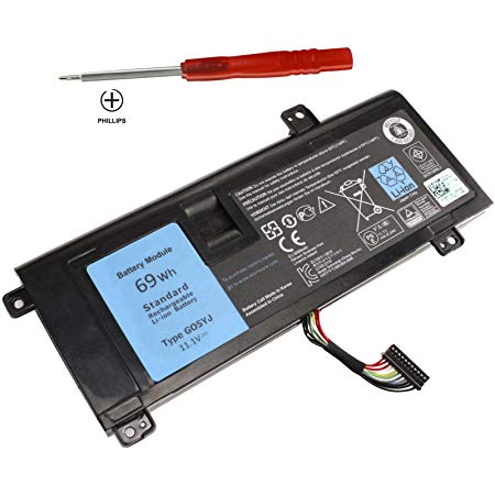Shareway 6-Cell Replacemnet Laptop Battery For Dell Alienware 14 A14 M14X R3 R4 14D-1528 ALW14D-5728 ALW14D-5528 G05YJ 0G05YJ [11.1V 69Wh] - 12 Months Warranty!