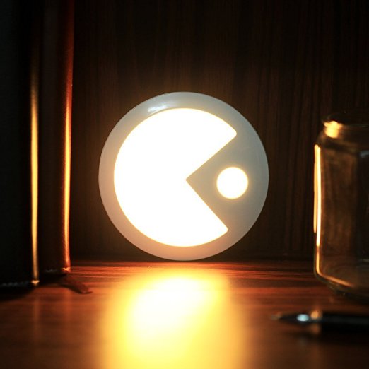 ProCIV PACMAN Motion Sensor LED Night Light Human Body Induction Lamp Bath Living Room for Baby Elderly Warm Colour