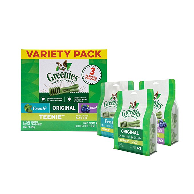 GREENIES 3-Flavor Variety Pack Dog Dental Chews Dog Treats