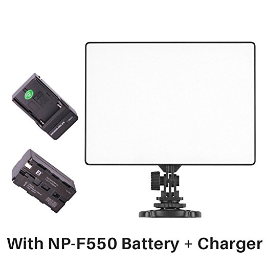 YONGNUO YN300 Air On Camera Led Video Light with 2500mAh Ulanzi NP-F550 Battery and Charger
