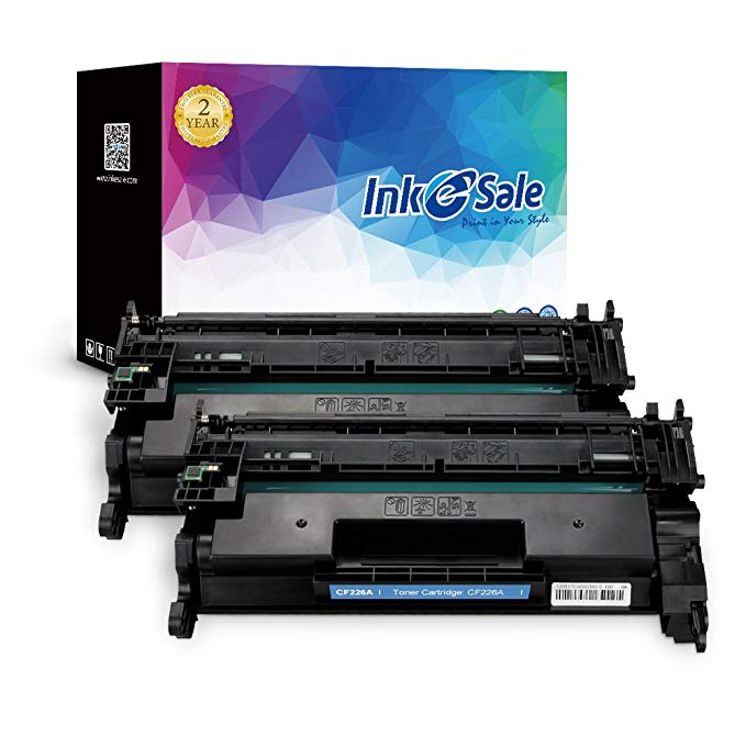 INK E-SALE Compatible Toner Cartridge Replacement for HP CF226A 26A (Black, 2-Pack), for use with HP MFP M426 M426dw M426fdw M426fdn, HP Laserjet Pro M402 M402n M402dn M402d M402dw