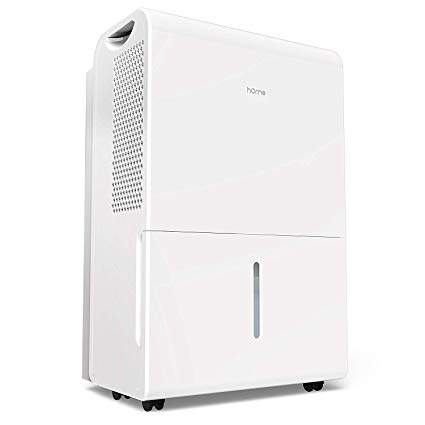 hOmeLabs 4000 Sq Ft Dehumidifier 70 Pint Energy Star Safe Mid Size Portable Dehumidifiers for Basements & Large Rooms with Fan Wheels and Continuous Drain Hose Outlet to Remove Odor