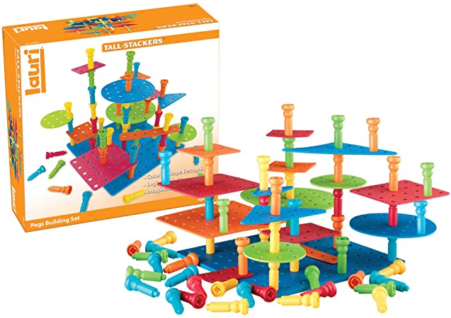 PlayMonster Lauri Tall-Stackers - Pegs Building Set