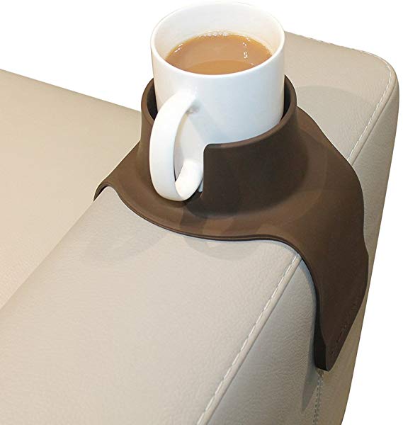 CouchCoaster - The Ultimate Drink Holder for Your Sofa, Mocha Brown