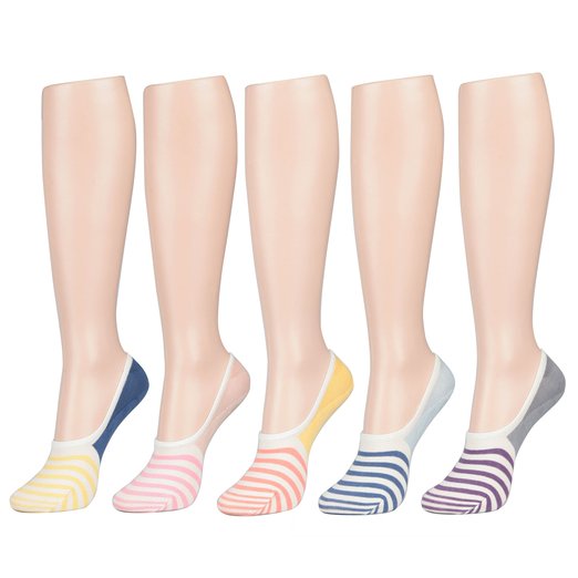 Women's No-show Casual Liner Socks "Non-slip Heel Grip"