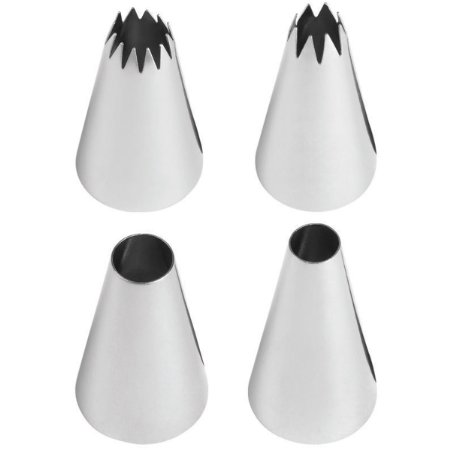 Wilton 418-1703 Round Star Icing Tip Set, Large