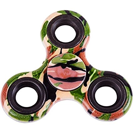 Fidget Spinner Prime (MANY COLORS AND DESIGNS) Toy Stress Fast Bearing - Perfect For ADD, ADHD, Anxiety, and Autism Adult Children (Camouflage ArmyX)