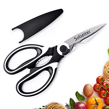 Kitchen Shears - Ultra Sharp Premium Heavy Duty Kitchen Shears and Multi Purpose Scissors (white)