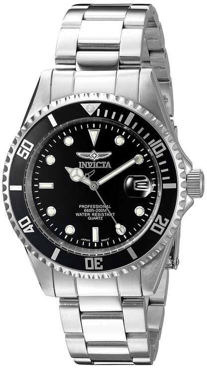 Invicta Mens 8932OB Pro Diver Silver-Tone Stainless Steel Watch