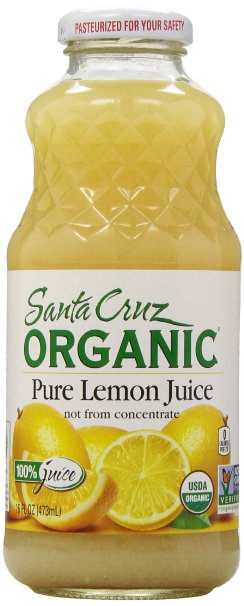 Santa Cruz Juice, Lemon, 100% Organic, 16 oz