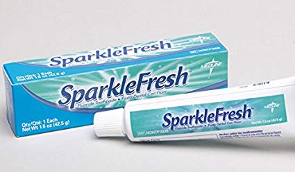 Medline Sparkle Fresh Toothpaste, Fluoride, 2.75 oz