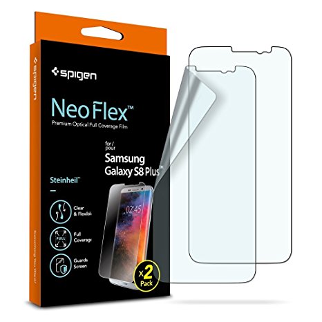 **2-Pack** Spigen® [Not Glass] Samsung Galaxy S8 Plus Screen Protector [Case-Compatible] **Wet Applied** TPU Film [New Type], Galaxy S8 Screen Protector **Ultra Clear** [Neo Flex] Samsung S8 Plus Screen Protector (571FL22270)