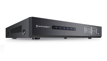 Amcrest NV4108E 5MP 8-Channel POE NVR / Network Video Recorder - Supports 8 X 5MP (5 Megapixel) Cameras @ 30fps Realtime, Quick QR Code Smartphone Access, Feature-Rich OSD with Multiple Trigger & Alarm Events, ONVIF Compliance, USB Backup